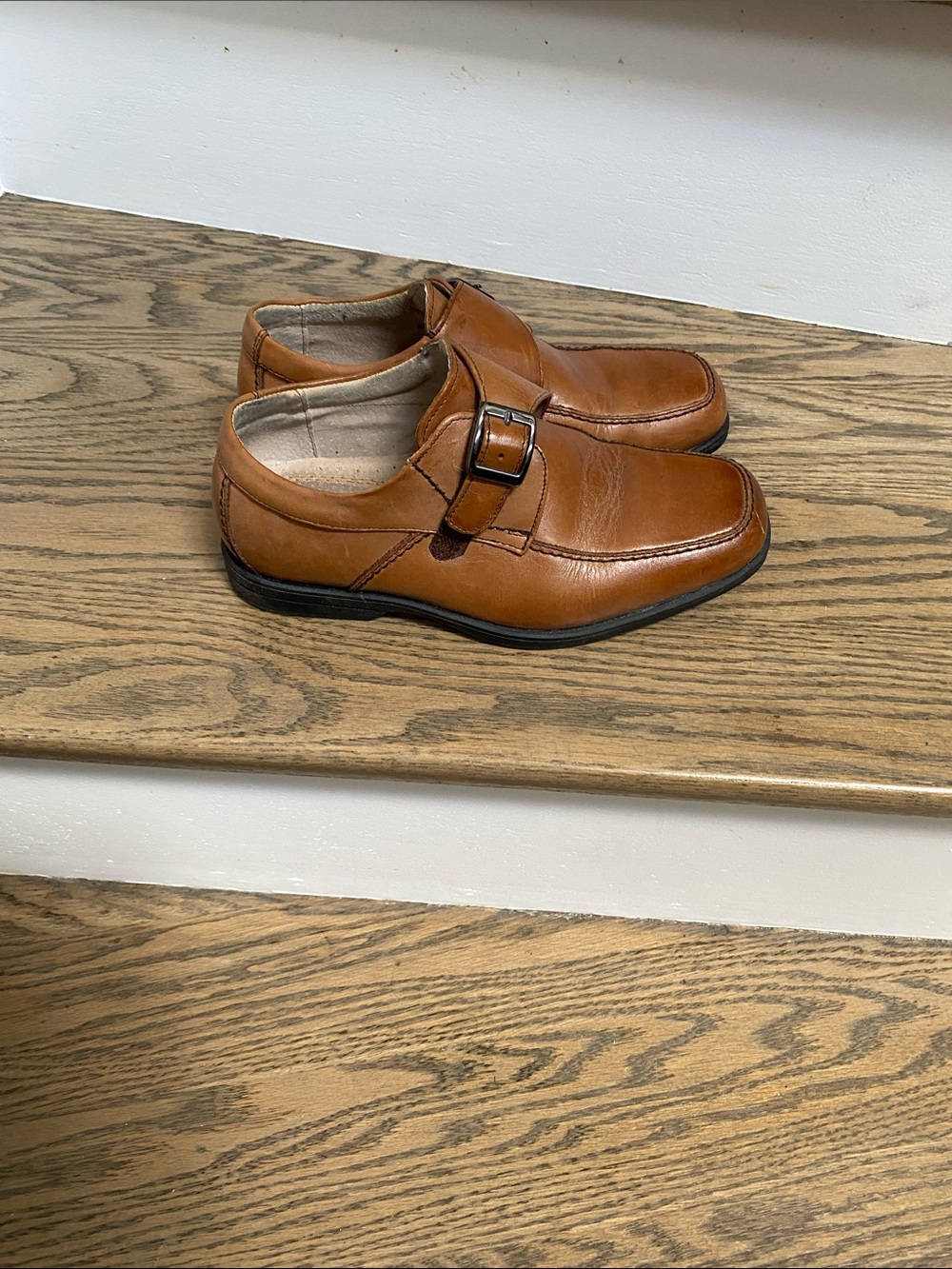 Florsheim boys Leather Single Monk Strap dress shoes - Picture 3 of 8